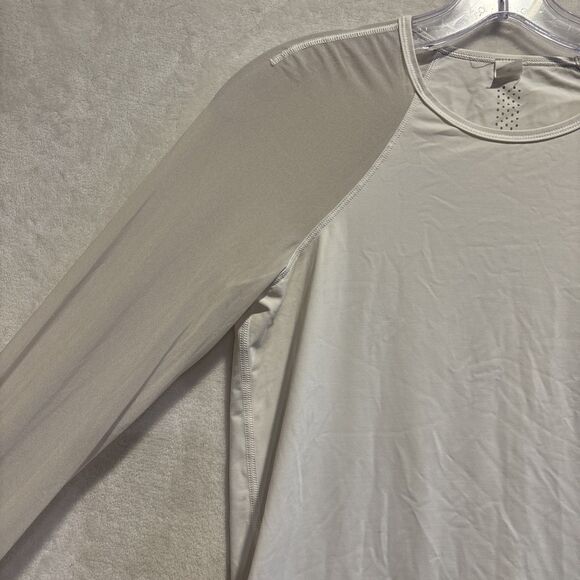 Lululemon Smooth Stride Top Mesh Long Sleeves Running Stretch White Women's 4 - Picture 2 of 13